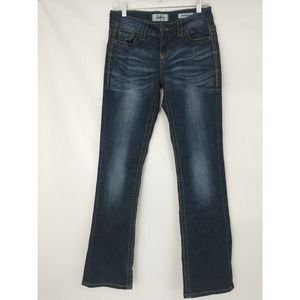 Daytrip Virgo Bootcut Jeans Womens Size 26L Long Dark Wash Measured 28x33
